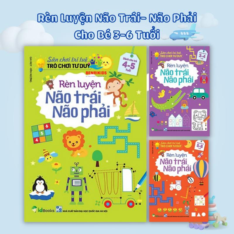 Sách - Sân Chơi Trí Tuệ Trò Chơi Tư Duy - Rèn Luyện Não Trái Não Phải Dành Cho Trẻ Từ 3-6 Tuổi