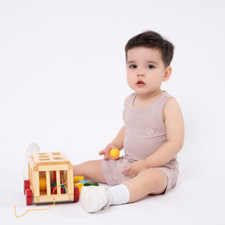 Bubaby BMD140402 bộ sát nách cổ tròn molist