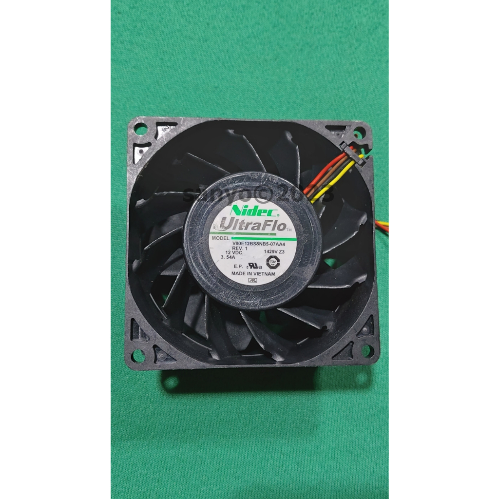 Quạt Nidec 8cm chạy mạnh 3.54A - phản lực siêu tốc