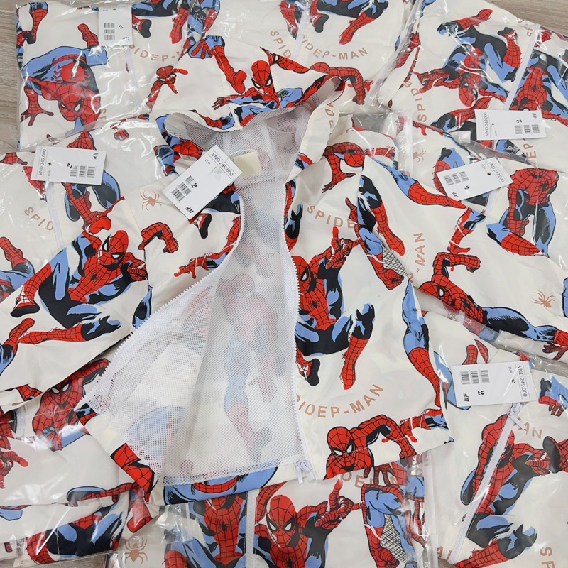 Áo khoác gió người nhện spiderman cho bé trai