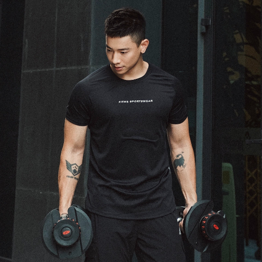 Áo thể thao nam Fitme thun cao cấp co giãn 4 chiều thoáng khí hỗ trợ tập gym chạy bộ AVB01