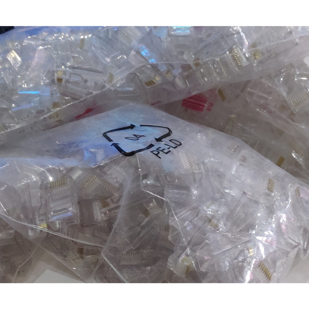 Combo 100 Hạt Đầu Bấm Mạng RJ45.