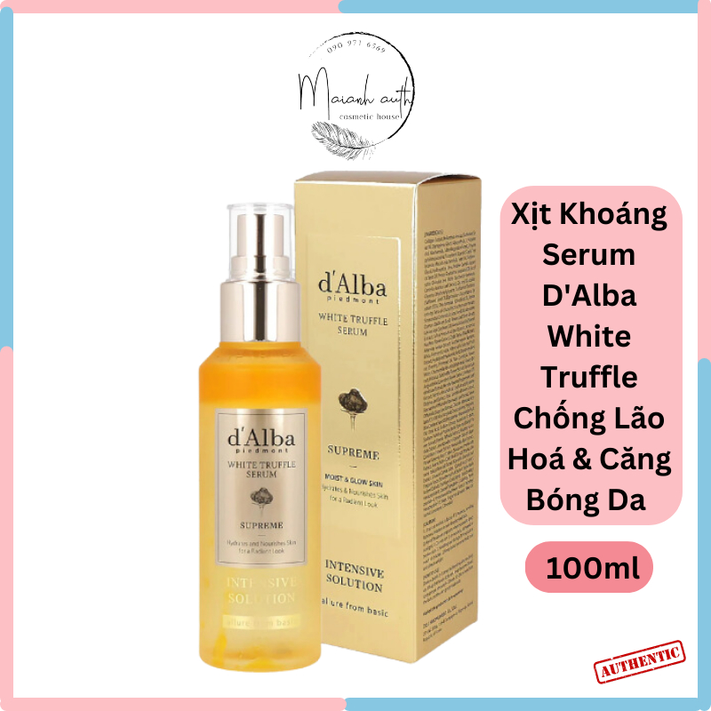 Xịt Khoáng Dalba Serum d'Alba White Truffle Chống Lão Hoá & Căng Bóng Da 100ml