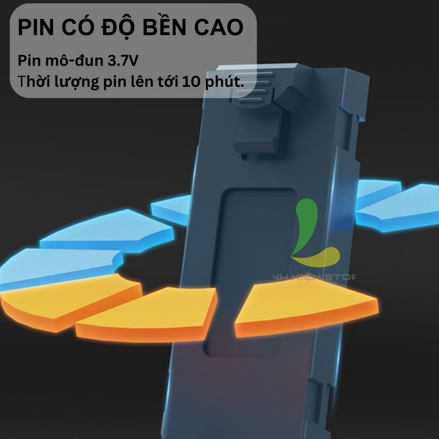 Pin flycam P14 HOSAN cung cấp thêm tối đa 10 phút bay ấn tượng, dung lượng 1800mAh