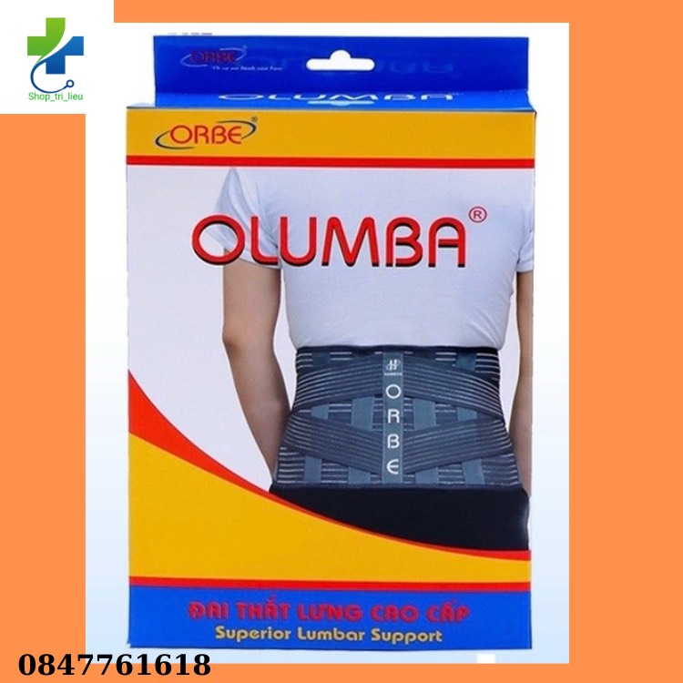 Đai thắt lưng cao cấp Olumba Orbe hỗ trợ đau lưng, thoái hóa, thoát vị đĩa đệm