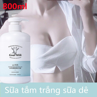 Sữa tắm trắng da Sữa tắm sữa dê trắng da 800ml sữa tắm trắng da nước hoa/ tắm trắng da toàn thân