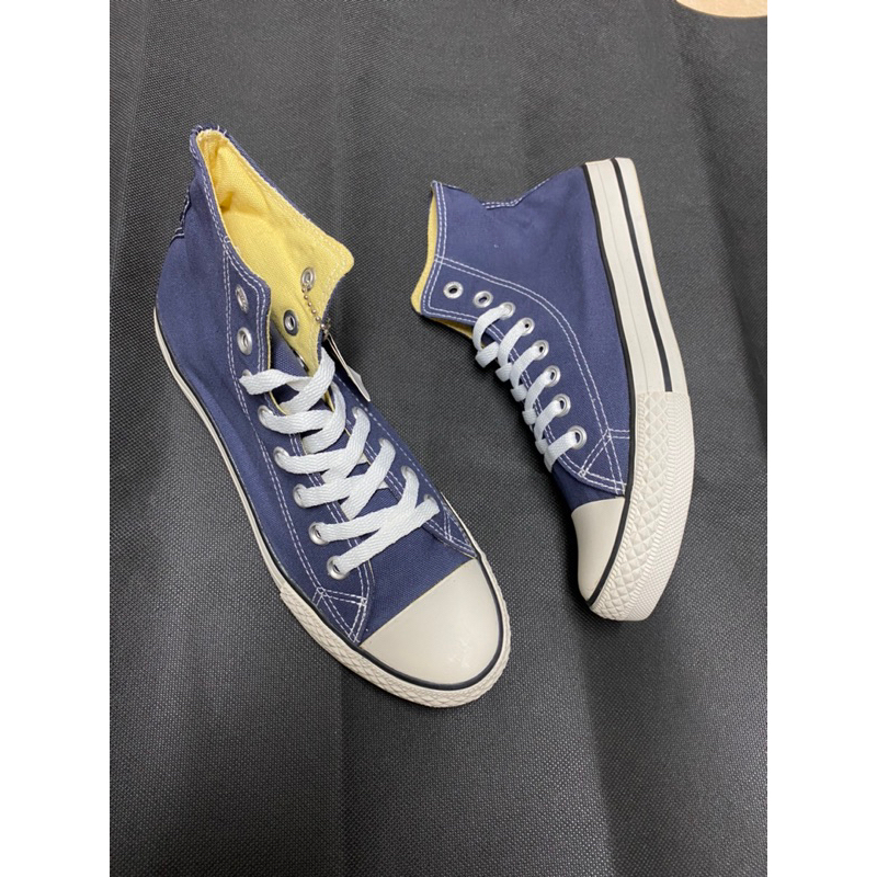 Giày vải Xanh navy cao cổ