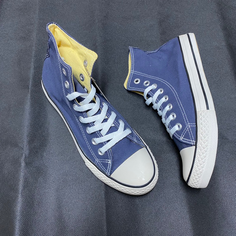 Giày vải Xanh navy cao cổ