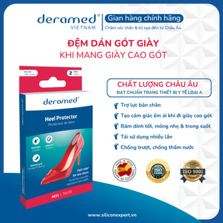 ĐỆM DÁN GÓT GIÀY DERAMED SIÊU ÊM CHÂN, CHỐNG ĐAU MỎI VÀ MA SÁT CHO GÓT CHÂN, LÓT GÓT GIÀY BỊ RỘNG - XUẤT XỨ TÂY BAN NHA