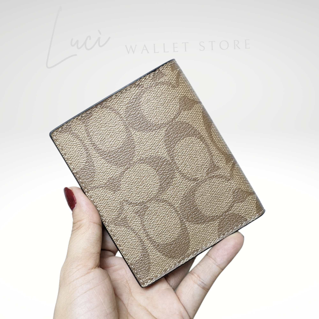 Ví Gấp Đôi C.O.A.C.H Chất Liệu Canvas Chính Hãng