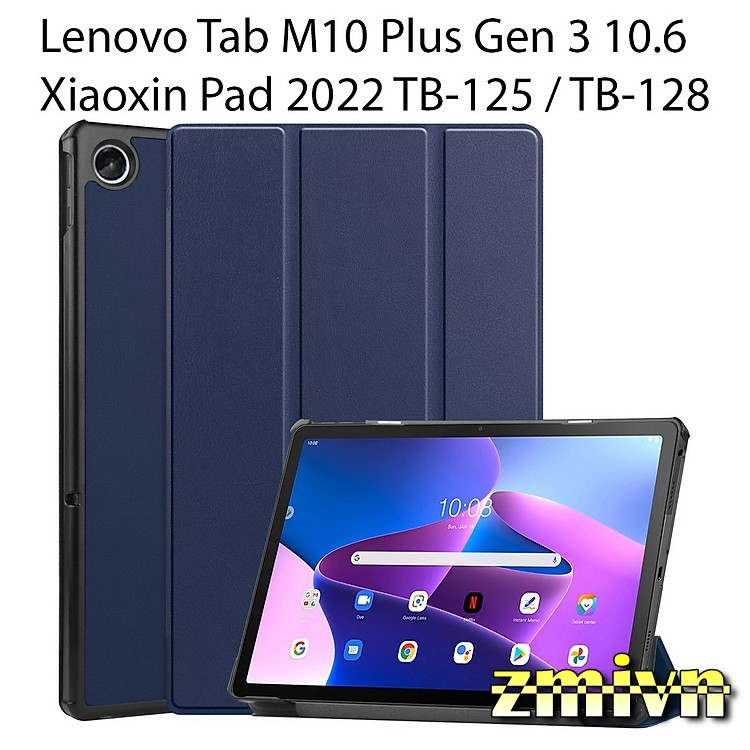 Bao da 2 mặt Lenovo Tab M10 Plus Gen 3 10.6 Xiaoxin Pad 2022 TB-125 / TB-128 Smart Cover