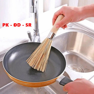 Dụng cụ rửa chảo - xoong - nồi bằng tre - siêu rẻ