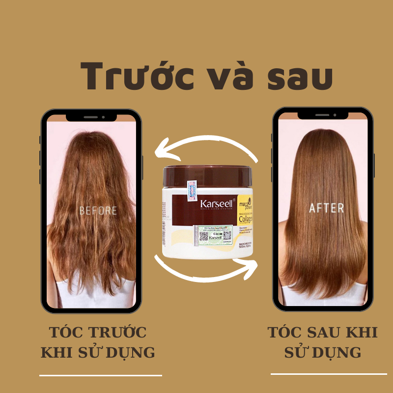 Kem Ủ Tóc Collagen Karseell Phục Hồi Tóc Hư Tổn Siêu Mềm Mượt Hương Nước Hoa Phục Hồi Tóc Chuẩn Salon Tại Nhà