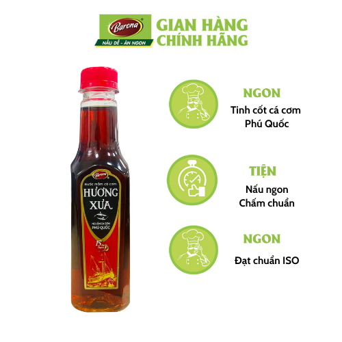 Nước Mắm Cá Cơm Phú Quốc HƯƠNG XƯA 15 độ đạm 250ml