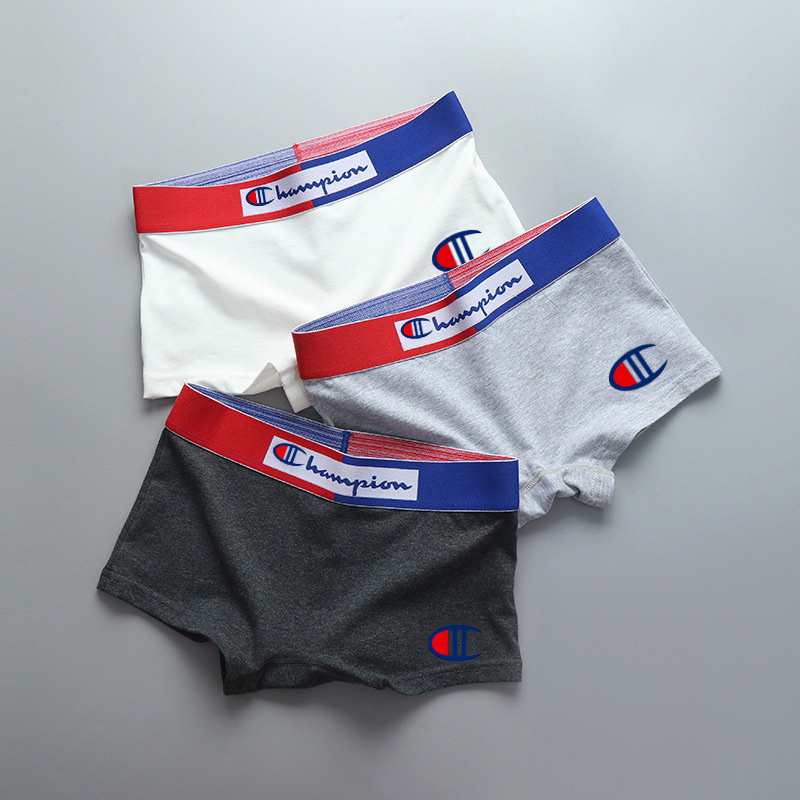 Quần lót cotton nữ & Tom boy Champion cao cấp mặc thông hơi, kháng khuẩn