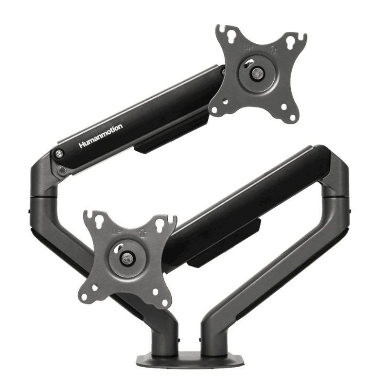 Giá Đỡ Màn Hình Đôi Human Motion T6 Pro - Dual - hai tay nâng 2 màn hình máy tính-gọn gàng