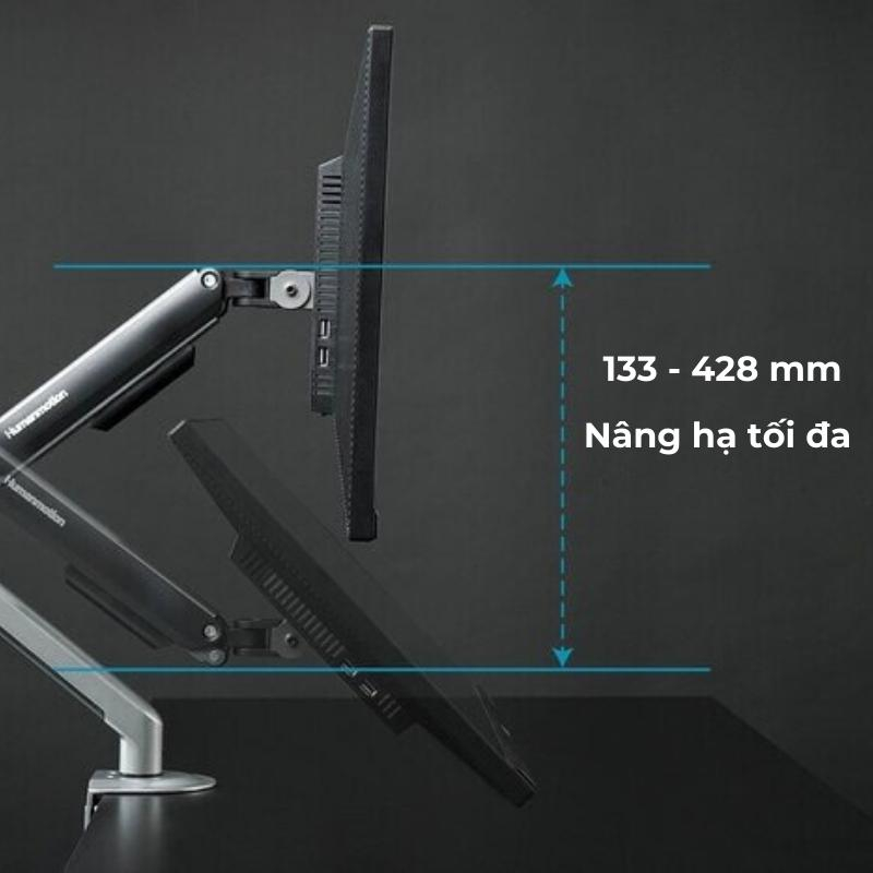 Giá Đỡ Màn Hình Human Motion T6 Pro - giúp gọn bàn làm việc - thẩm mỹ