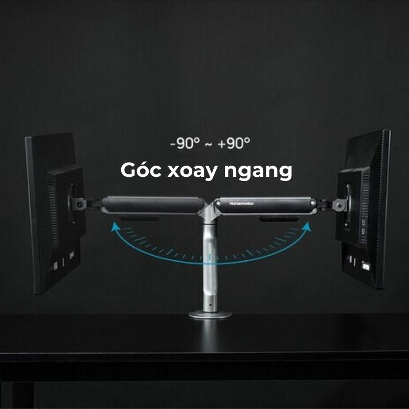Giá Đỡ Màn Hình Human Motion T6 Pro - giúp gọn bàn làm việc - thẩm mỹ