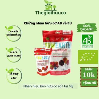 Kẹo mút hữu cơ cho bé hương vị trái cây Yumearth