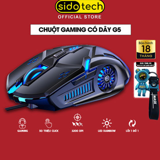 Chuột gaming máy tính có dây game thủ SIDOTECH YINDIAO G5 3200DPI / Chế độ LED 7 màu / 6 nút bấm - Hàng Chính Hãng