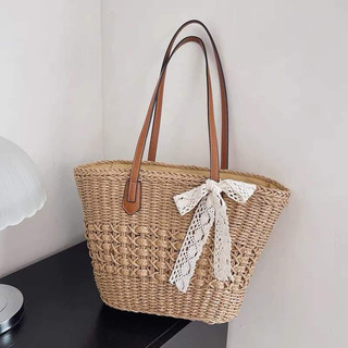 Túi Cói Đi Biển 7 Vitage Túi xách nữ phong cách hàn quốc_ lovely Hoi An
