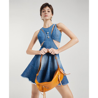 KAIA | Đầm jean Cut - out dáng xòe chữ A - Delila Cut - out Denim Dress