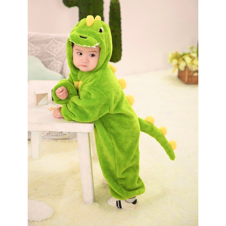 Body khủng long lông nhung cho bé