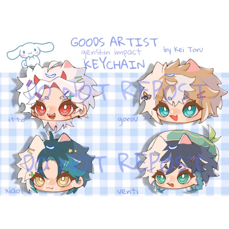 Móc khoá Genshin Impact Chibi