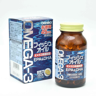 Dầu cá omega 3, epa & dha orihiro nhật bản hộp 180 viên