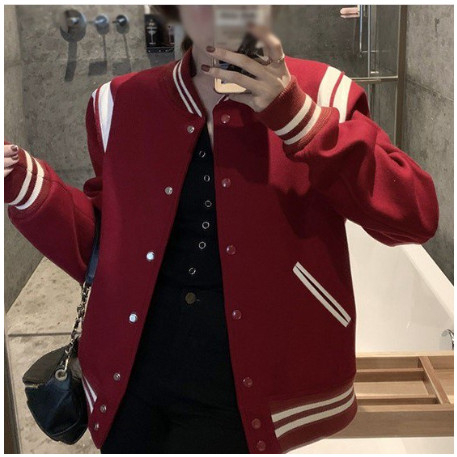 ^ F05 Áo Khoác Bomber Teddy tay da, phong cách Hàn Quốc trẻ trung, Áo Bomber Unisex Nam Nữ ^