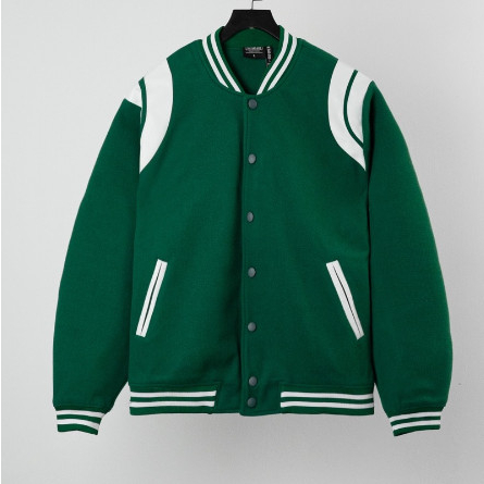 ^ F05 Áo Khoác Bomber Teddy tay da, phong cách Hàn Quốc trẻ trung, Áo Bomber Unisex Nam Nữ ^