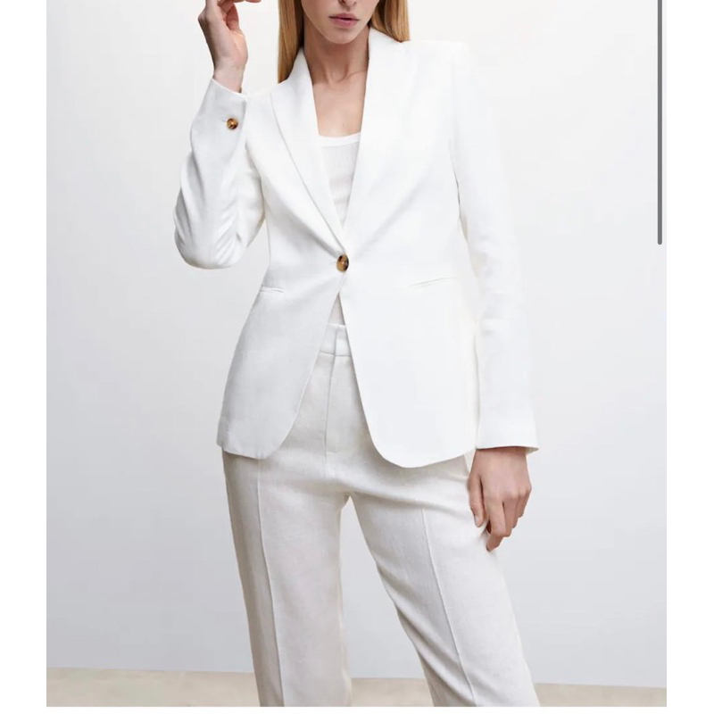 Áo khoác Vest Blazer linen tưng M*N*G xuất xịn