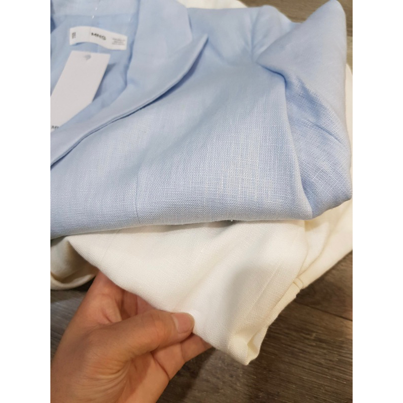 Áo khoác Vest Blazer linen tưng M*N*G xuất xịn