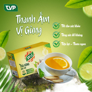 Trà gừng hòa tan hộp 16 gói