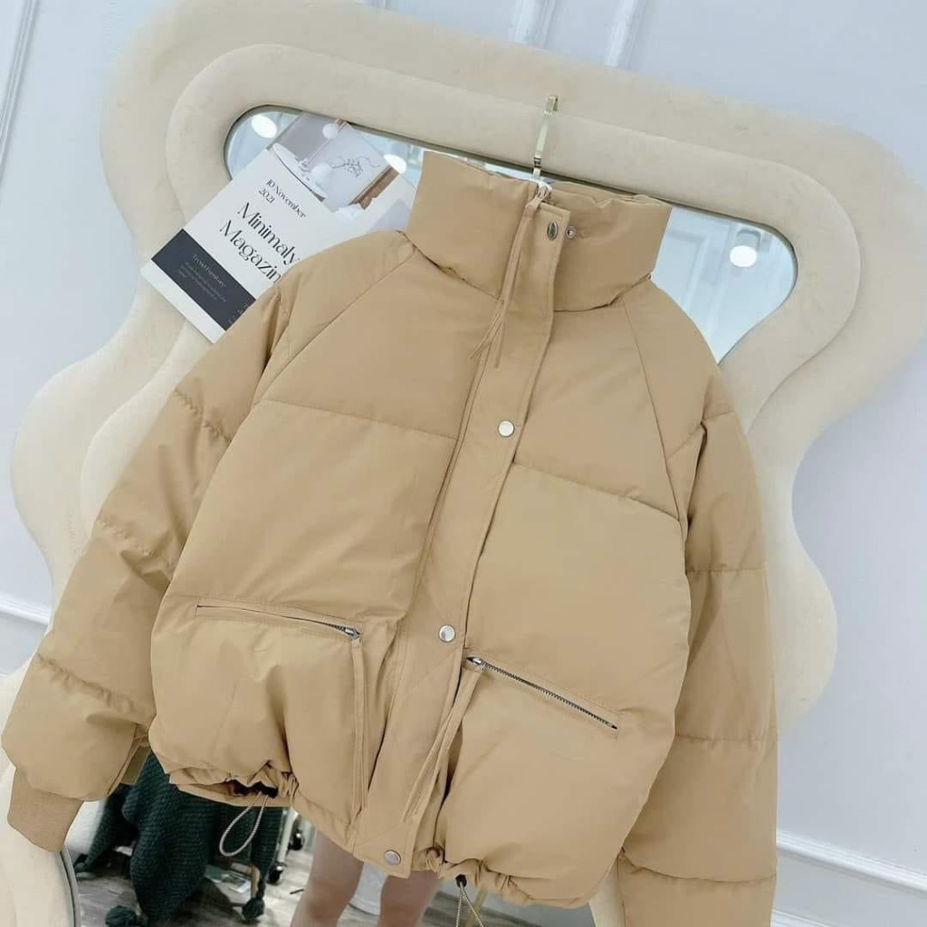 Áo phao béo nữ hót 2023. Áo phao 3 lớp túi khóa cao cấp. Hàng Đầu Mùa