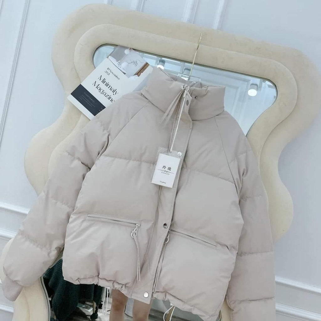 Áo phao béo nữ hót 2023. Áo phao 3 lớp túi khóa cao cấp. Hàng Đầu Mùa