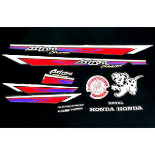 Hks - v25h - trọn bộ tem dán xe astrea grand như hình