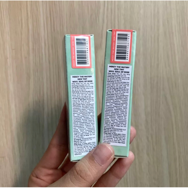 Son Tint Bóng Merzy The Watery Dew Tint 4g