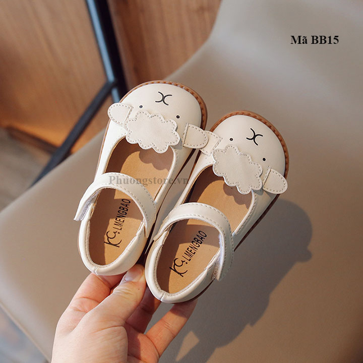 Giày búp bê bé gái từ 1-4-5 tuổi mặt cừu xinh xắn BB15