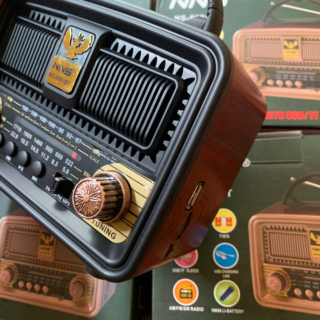 Đài FM Radio Bluetooth NS-8091BT