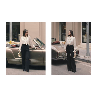 Sơ mi lụa cổ nơ HUONG BOUTIQUE -BSSM21