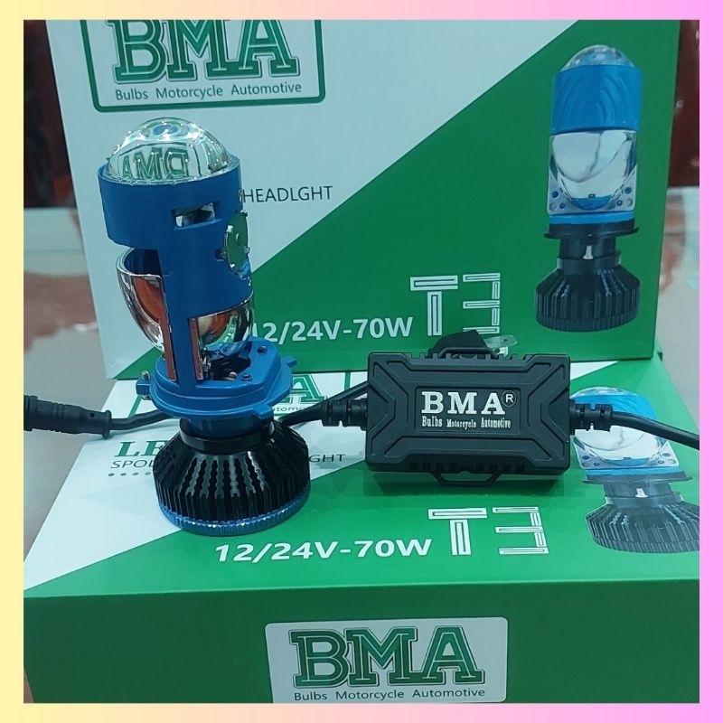 Bóng đèn bi cầu mini T3 có tâm trợ pha laser, BMA