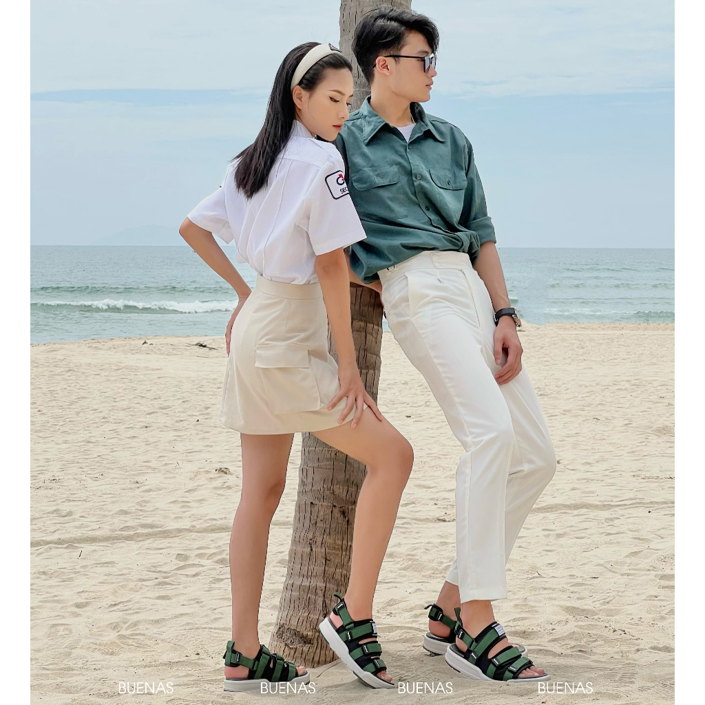 Sandal nam nữ Buenas Sport 6879 unisex, dép quai hậu học sinh thời trang, trẻ trung
