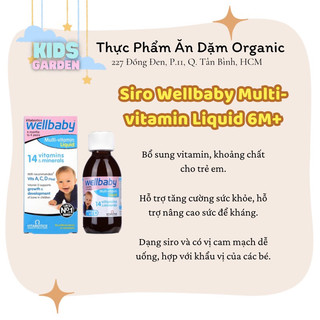 Vitamin tổng hợp 14 vitamin và khoáng chất Wellbaby tăng đề kháng cho bé 6m - 4y 150ml