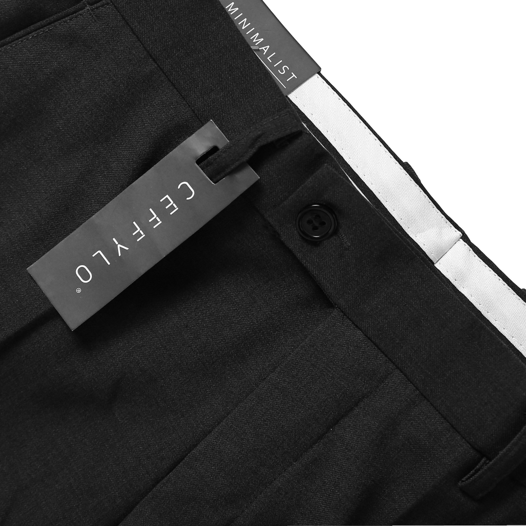 Quần Tây Nam,Quần Âu Nam Polido Màu Xám Đậm Form Slimfit Chất Thoáng Mát Co Giãn Thoải Mái Thời Trang Nam Hiện Đại Basic