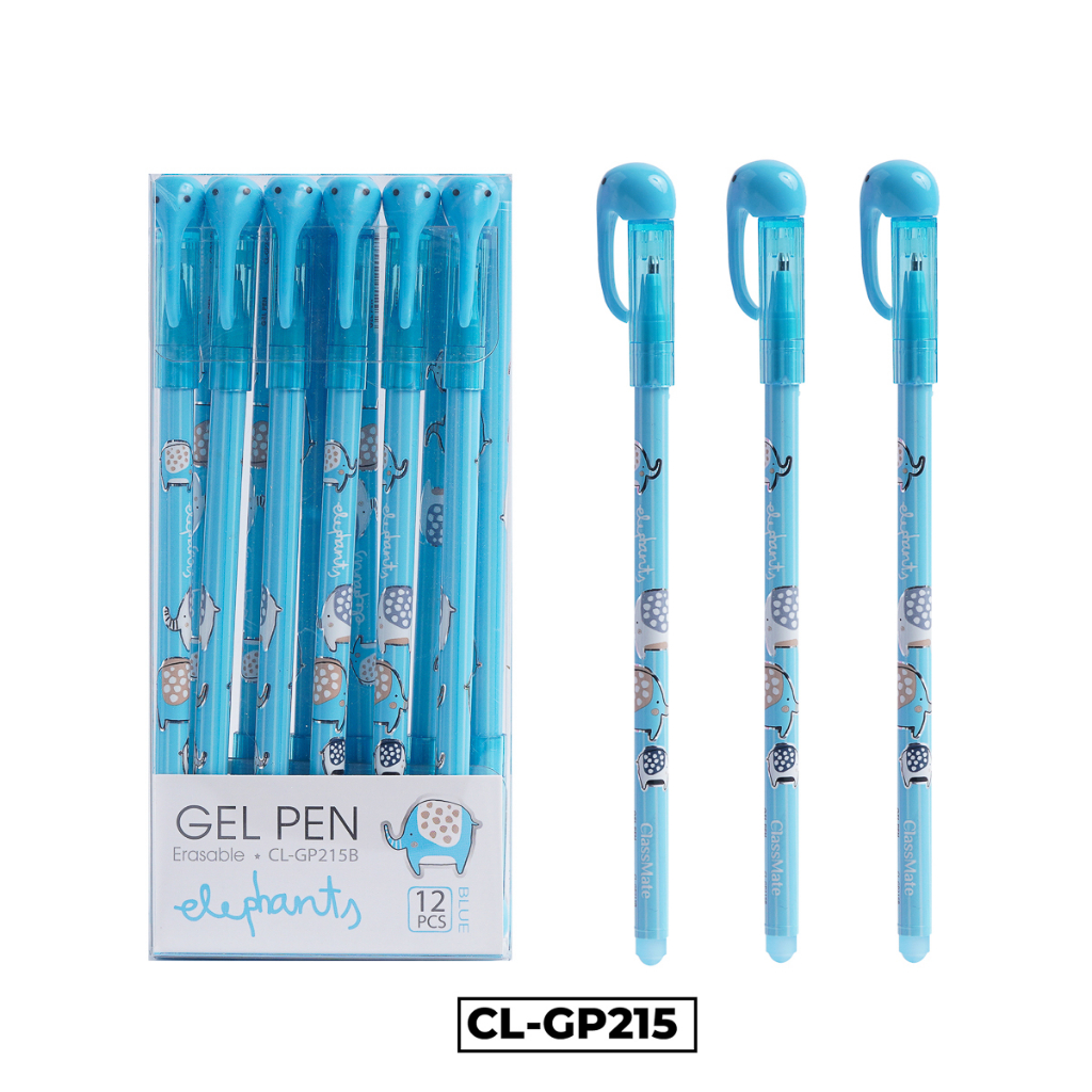Bút Gel Xóa Được Hình Chú Voi Ngòi 0.5mm CLASSMATE - 1 Chiếc, Mực Đậm, Đều, Dễ Dàng Tẩy Xóa CL-GP215