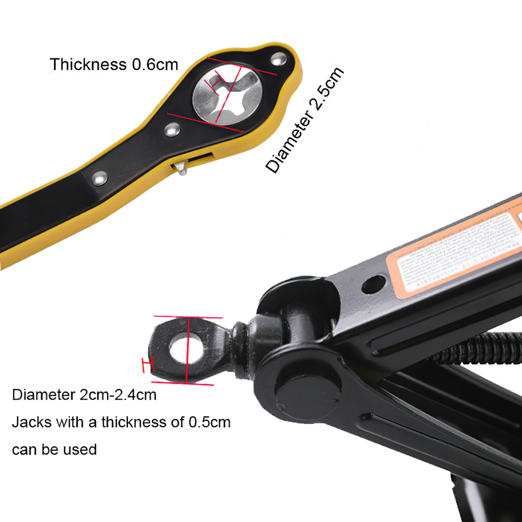 Automobile Tire Ratchet Wrench Tire Jack Removal Wrench Jack Labor Saving Wrench Jack Rocker Arm