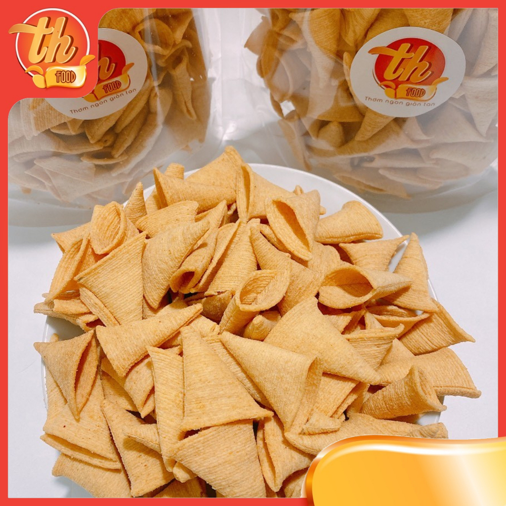 500G Snack Nón Tam Giác, Bim Bim Tam Giác Giòn Tan Thơm Ngon