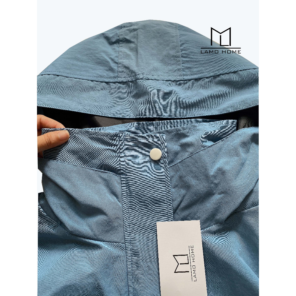 Áo khoác Unisex dù 2 lớp form rộng nam nữ Lamo Home A012