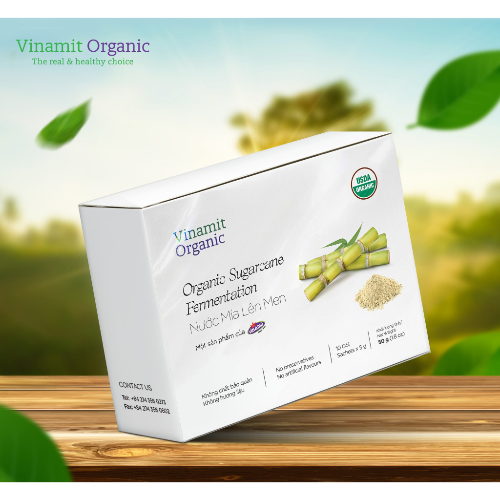 Nước Mía Lên Men Vinamit- Bổ sung lợi khuẩn cho đường ruột - ngăn ngừa táo bón